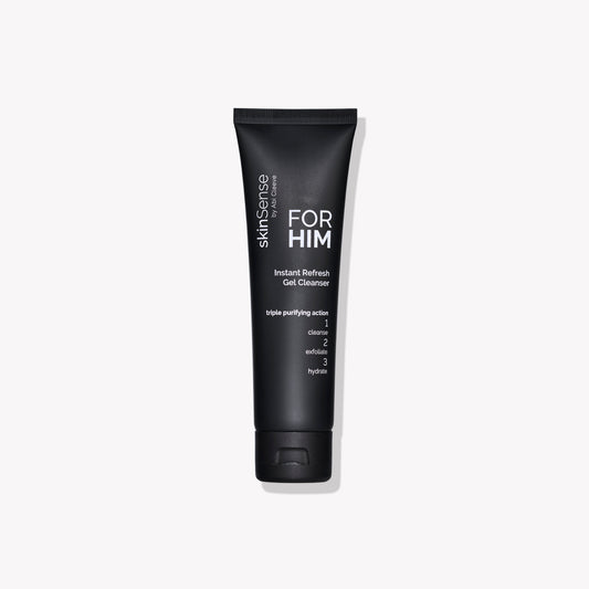 Skinsense For Him Instant Refresh Gel Cleanser 100ml a gentle, creamy facial cleanser to remove, dirt, pollutants, and impurities