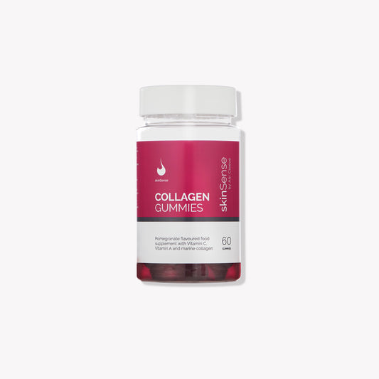 Skinsense Collagen Gummies, 60 Gummies, high in readily absorbed marine collagen, Vitamin C and Vitamin A (Retinol) to support and replenish the healthy formation of skin, hair and nails.