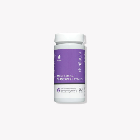 Skinsense Menopause Support Gummies, tutti-frutti flavoured gummies are an easy, fuss-free way to support female health and wellbeing all year round. 